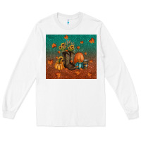 White fall tumbler Long Sleeve Tee - RanaPortraitStore