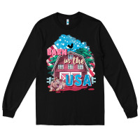 Black Barn in the USA Long Sleeve Tee - FaDigitalArtStudio