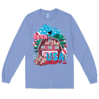 Colony Blue Barn in the USA Long Sleeve Tee - FaDigitalArtStudio