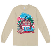 Mushroom Barn in the USA Long Sleeve Tee - FaDigitalArtStudio