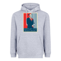 Heather Grey Bartlet For President Lover Gift Heavyweight Hoodie - maiPhamDesign
