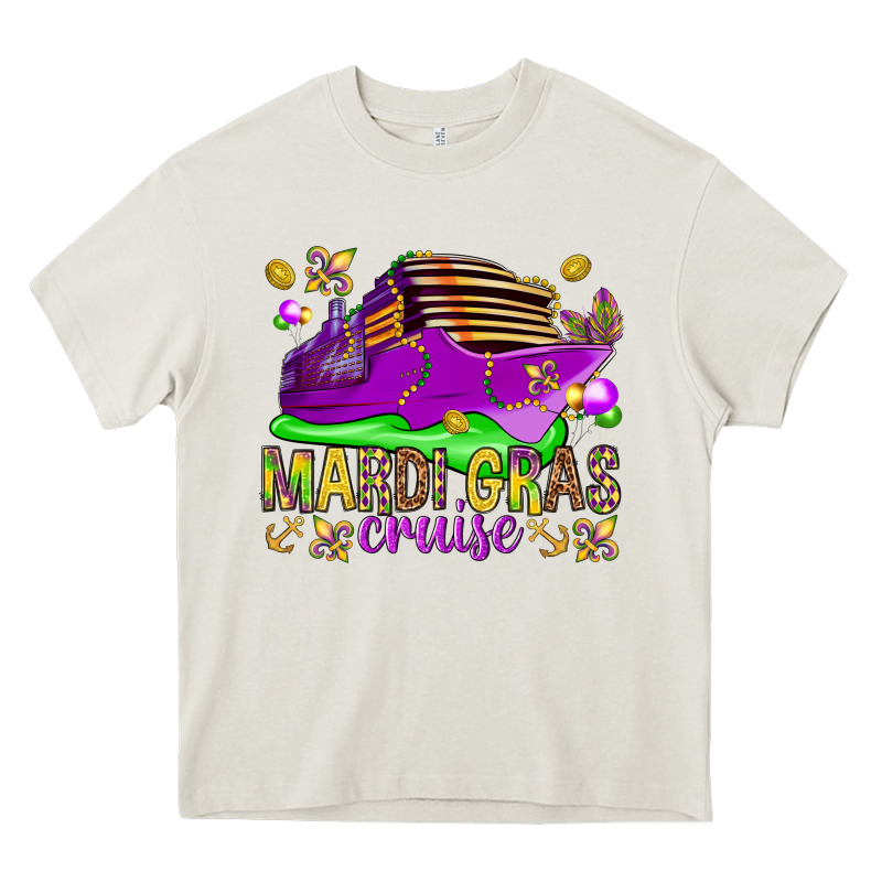 Mardi Gras Cruise Heavy Core Tee by NancyCooperArtShop | Teevron