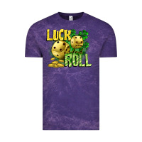 Cloud Purple Luck and roll Vintage Tee - CowGirlArtShop