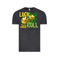 Vintage Black Luck and roll Vintage Tee - CowGirlArtShop