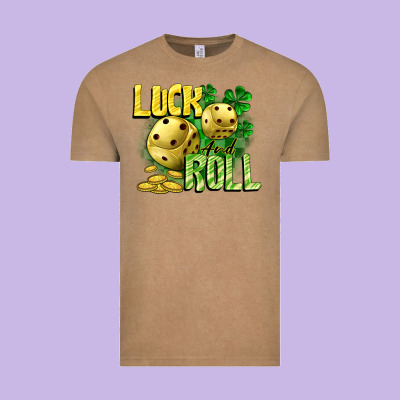 Luck And Roll Vintage Tee Designed By Cowgirlartshop