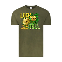 Vintage Olive Luck and roll Vintage Tee - CowGirlArtShop