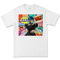White pop art gothic girl Premium Tee - TumblerDesignByShophia