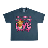 Midnight Navy iced coffee is my love language Urban Heavy Tee - OliviaCreatesArt