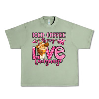 Oil Green iced coffee is my love language Urban Heavy Tee - OliviaCreatesArt