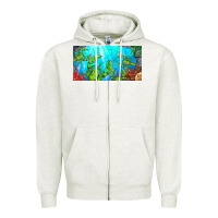 Oatmeal Heather lobster license plate Zipper Hoodie - BarkalooDesign