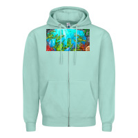 Seafoam lobster license plate Zipper Hoodie - BarkalooDesign