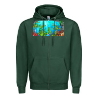 Sports Green lobster license plate Zipper Hoodie - BarkalooDesign