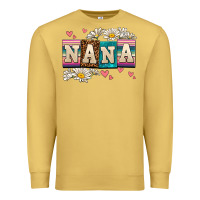 Antique Gold daisy nana Premium Sweatshirt - AdoDesignShop