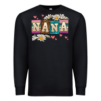Black daisy nana Premium Sweatshirt - AdoDesignShop