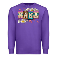 Purple daisy nana Premium Sweatshirt - AdoDesignShop