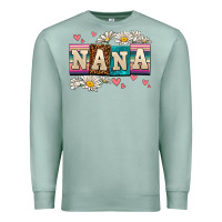 Seafoam daisy nana Premium Sweatshirt - AdoDesignShop