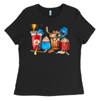 Black Hockey coffee cups Ladies Tee - HowdyJamesFarm