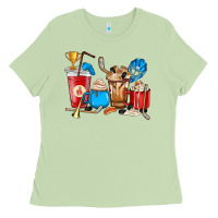 Matcha Hockey coffee cups Ladies Tee - HowdyJamesFarm