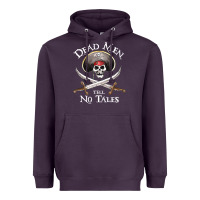 Plum Dead Men Tell No Tales Funny Gifts Boy Girl Heavyweight Hoodie - maiPhamDesign
