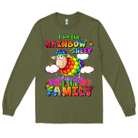 Army Green I am the rainbow sheep of the family Long Sleeve Tee - FaDigitalArtStudio