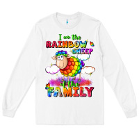 White I am the rainbow sheep of the family Long Sleeve Tee - FaDigitalArtStudio