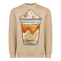 Iced Caramel Frappuccino Coffee Heavyweight Sweatshirt | Teevron