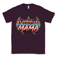 Plum American mama Mother's Day Classic Tee - HowdyJamesFarm