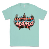 Seafoam American mama Mother's Day Classic Tee - HowdyJamesFarm