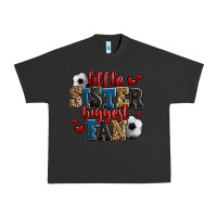 Pigment Black little sister biggest fan soccer Urban Heavy Tee - Jasminsmagicworld