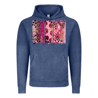 Vintage Denim breast cancer brushstroke Vintage Hoodie - FaDigitalArtStudio