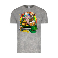 Cloud Rock St. Patrick's Day farm animals on truck Vintage Tee - HowdyJamesFarm