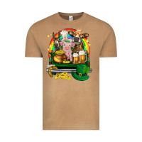 Vintage Camel St. Patrick's Day farm animals on truck Vintage Tee - HowdyJamesFarm