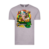 Vintage Zinc St. Patrick's Day farm animals on truck Vintage Tee - HowdyJamesFarm