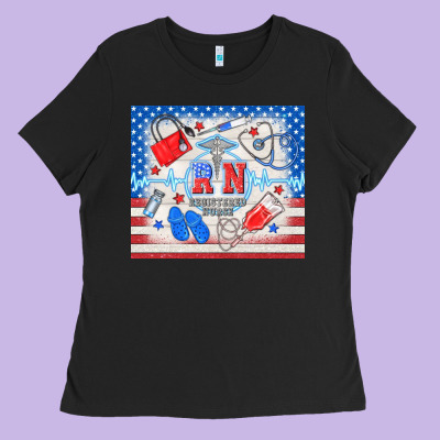 American Memorial Day Rn Registered Nurse Ladies Tee Designed By Tumblerdesignbyshophia