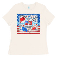 Bone American memorial day rn registered nurse Ladies Tee - TumblerDesignByShophia