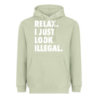 Matcha relax trump i just look illegal politically incorrect t shirt Heavyweight Hoodie - maiPhamDesign