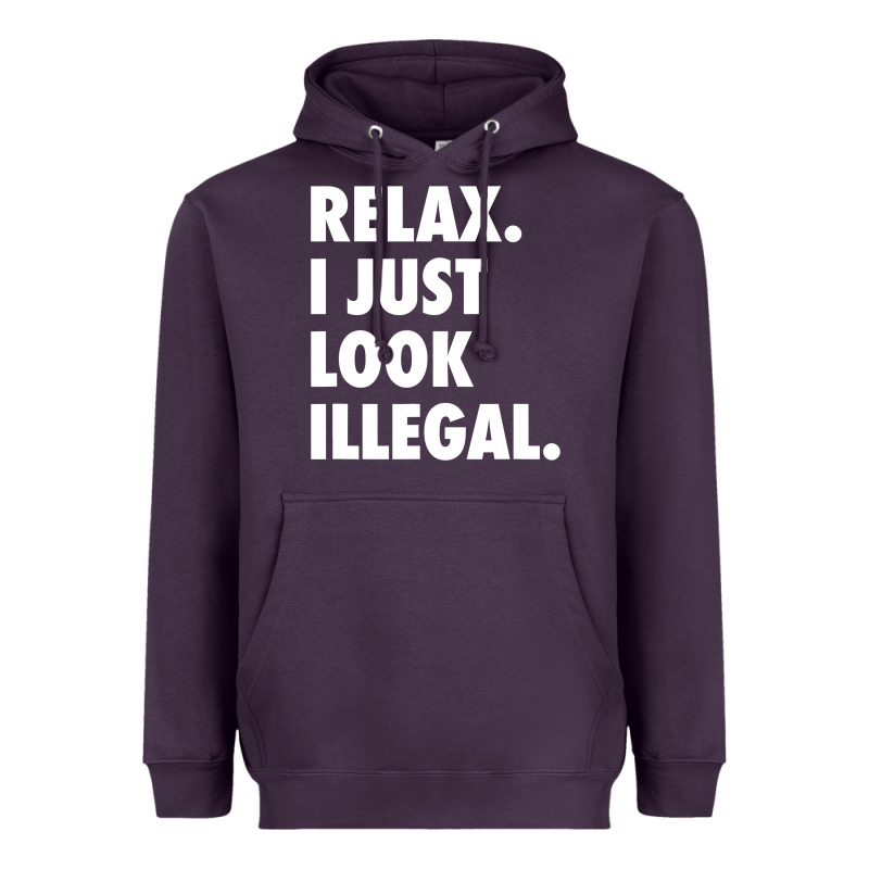 Relax Trump I Just Look Illegal Politically Incorrect T Shirt Heavyweight Hoodie by maiPhamDesign | Teevron