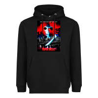 Black Vintage Classic  Horror film Art Characters Mens Womens Heavyweight Hoodie - maiPhamDesign
