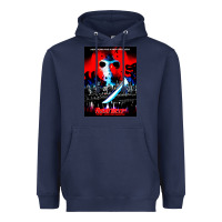 Navy Vintage Classic  Horror film Art Characters Mens Womens Heavyweight Hoodie - maiPhamDesign