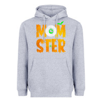 Heather Grey womens momster tshirt halloween scary costume mom t shirt Heavyweight Hoodie - maiPhamDesign