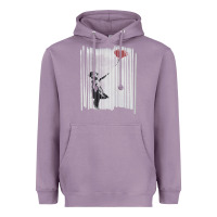 Lavender banksy balloon girl cute Heavyweight Hoodie - maiPhamDesign