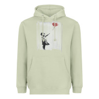Matcha banksy balloon girl cute Heavyweight Hoodie - maiPhamDesign