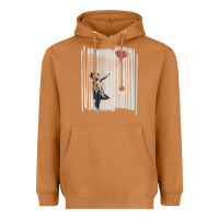 Meerkat banksy balloon girl cute Heavyweight Hoodie - maiPhamDesign
