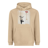 Mushroom banksy balloon girl cute Heavyweight Hoodie - maiPhamDesign