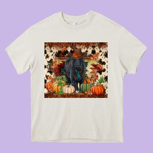 Fall Black Angus Heavy Core Tee Designed By Ranaportraitstore