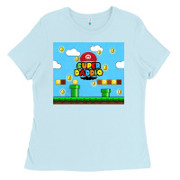 Baby Blue super daddio Ladies Tee - TumblerDesignByShophia