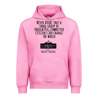 Fuchsia Pink West Wing My Favorite People Urban Hoodie - maiPhamDesign