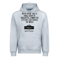 Heather Grey West Wing My Favorite People Urban Hoodie - maiPhamDesign