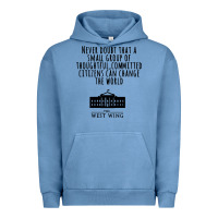 Pigment Pebble Blue West Wing My Favorite People Urban Hoodie - maiPhamDesign