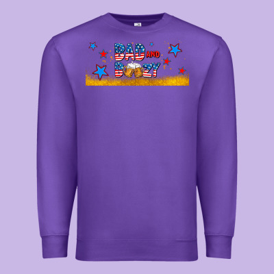 Bad And Boozy Premium Sweatshirt Designed By Adodesignshop